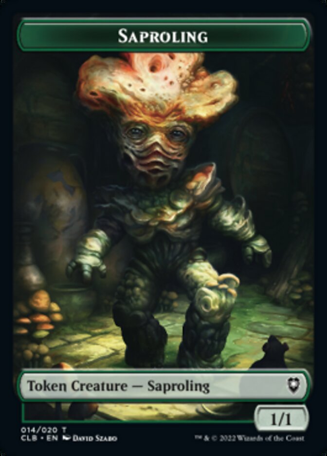 Treasure // Saproling Double-sided Token [Commander Legends: Battle for Baldur's Gate Tokens] | Arkham Games and Comics