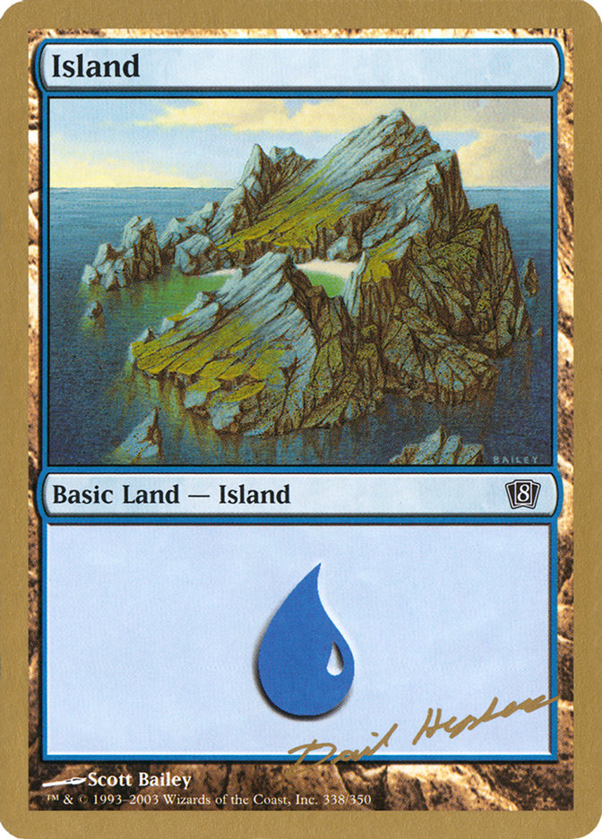 Island (dh338) (Dave Humpherys) [World Championship Decks 2003] | Arkham Games and Comics