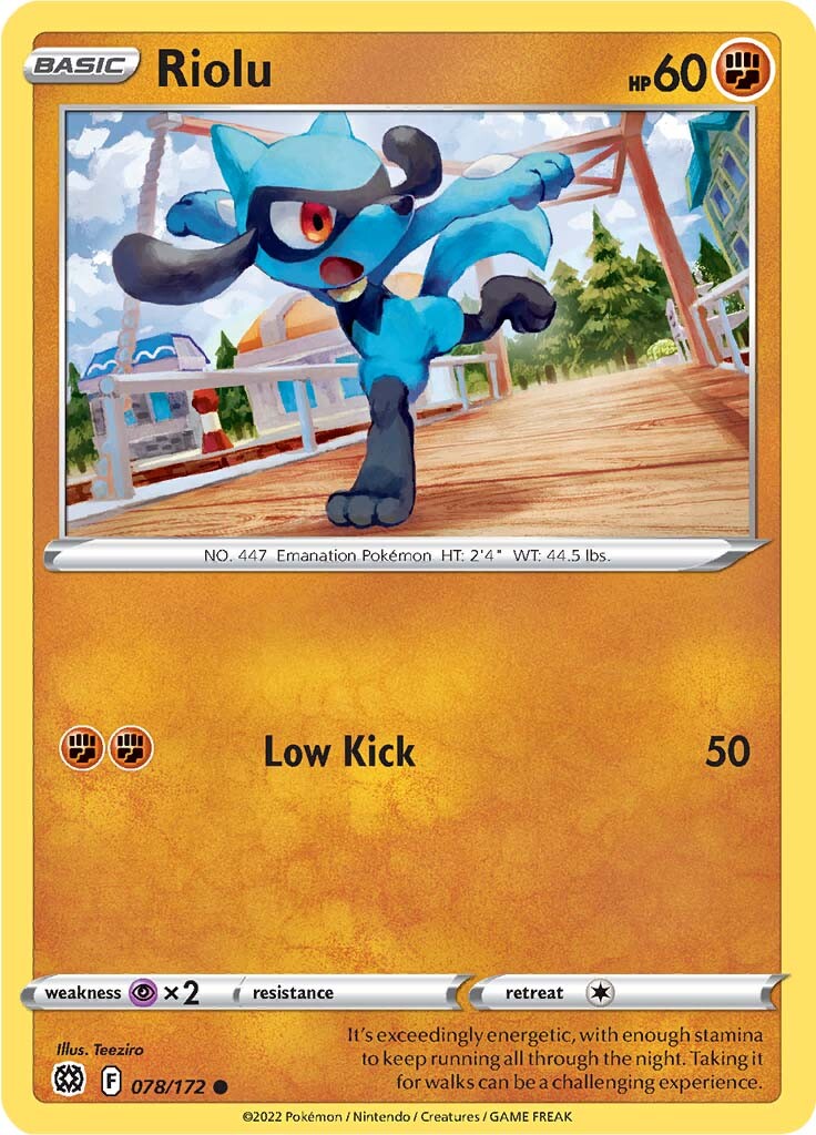 Riolu (078/172) [Sword & Shield: Brilliant Stars] | Arkham Games and Comics