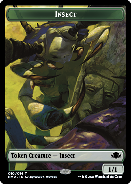 Insect // Squirrel Double-Sided Token [Dominaria Remastered Tokens] | Arkham Games and Comics