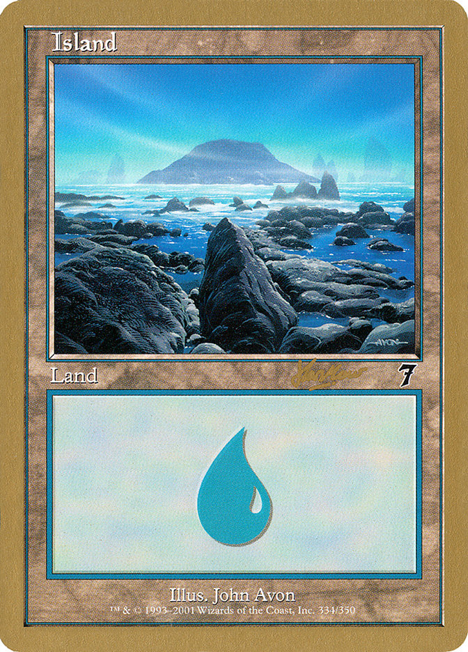 Island (shh334) (Sim Han How) [World Championship Decks 2002] | Arkham Games and Comics