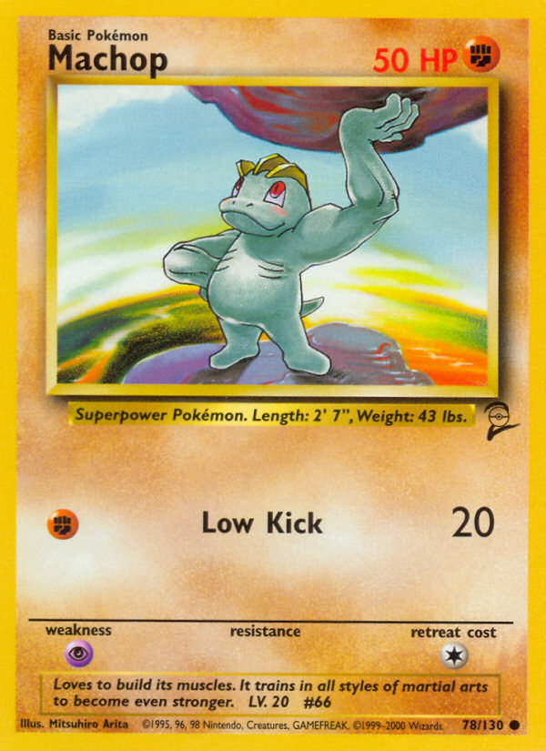 Machop (78/130) [Base Set 2] | Arkham Games and Comics