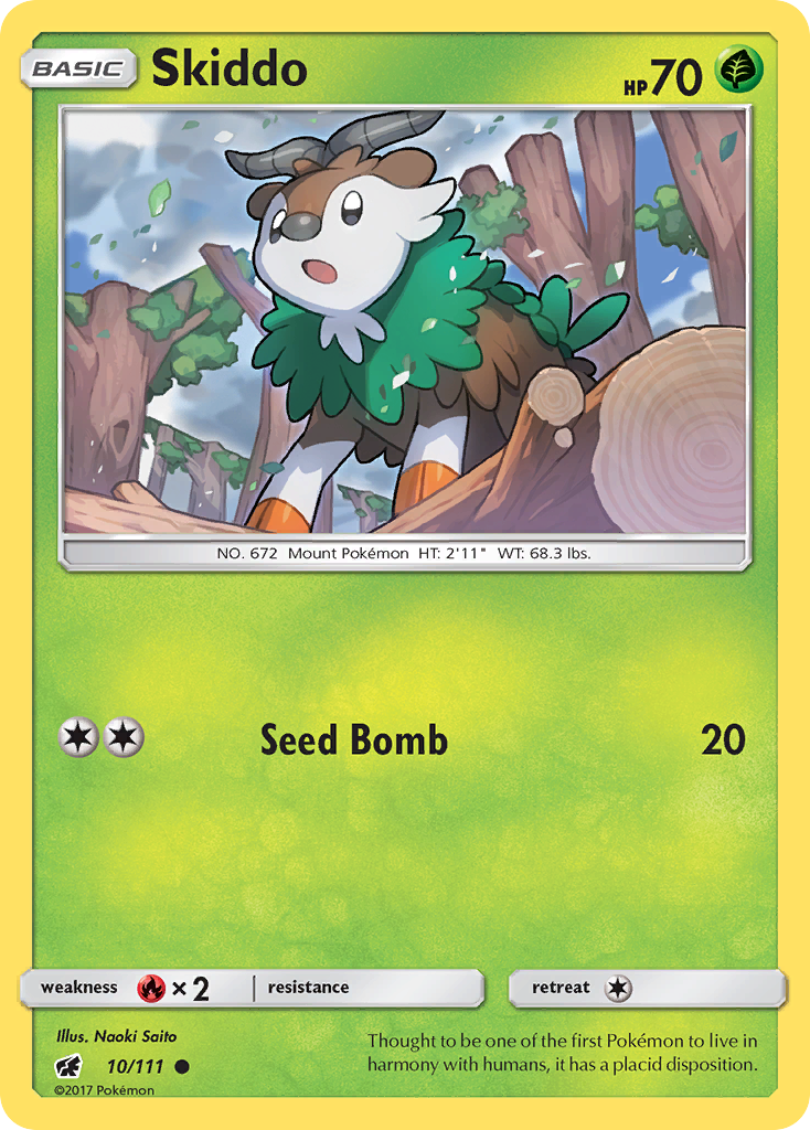 Skiddo (10/111) [Sun & Moon: Crimson Invasion] | Arkham Games and Comics