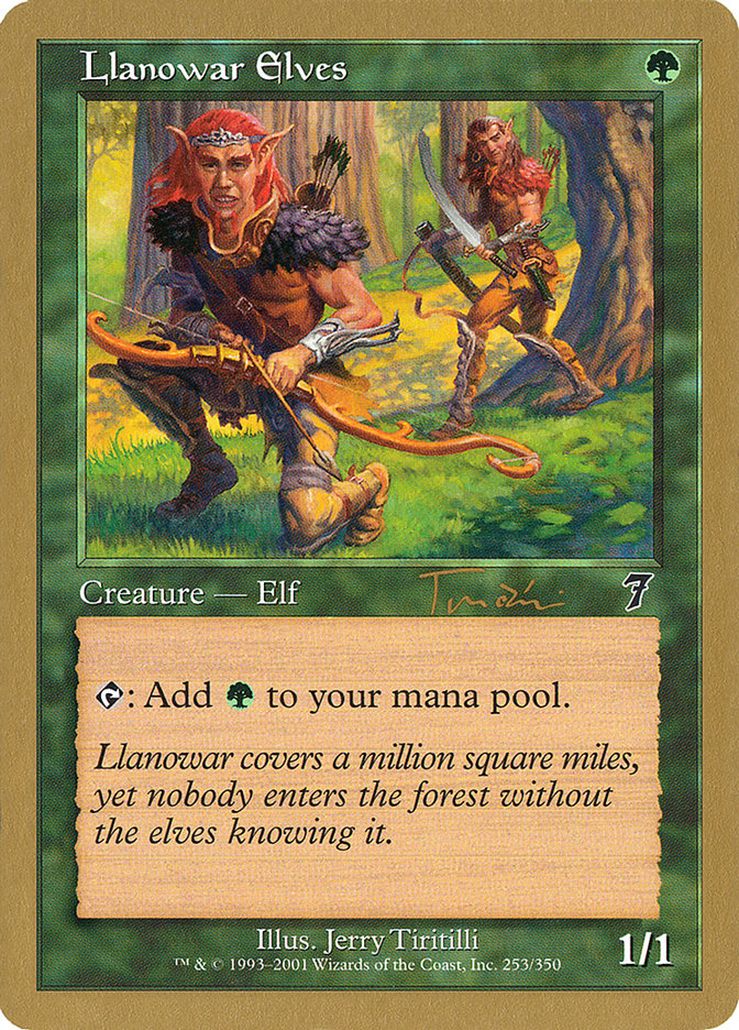 Llanowar Elves (Jan Tomcani) [World Championship Decks 2001] | Arkham Games and Comics