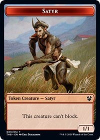 Satyr // Wolf Double-sided Token [Theros Beyond Death Tokens] | Arkham Games and Comics