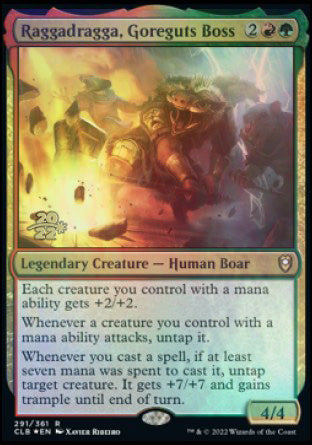 Raggadragga, Goreguts Boss [Commander Legends: Battle for Baldur's Gate Prerelease Promos] | Arkham Games and Comics
