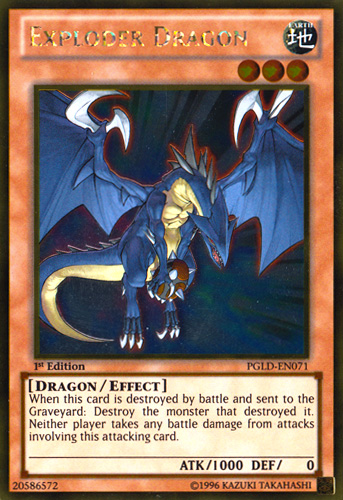 Exploder Dragon [PGLD-EN071] Gold Rare | Arkham Games and Comics