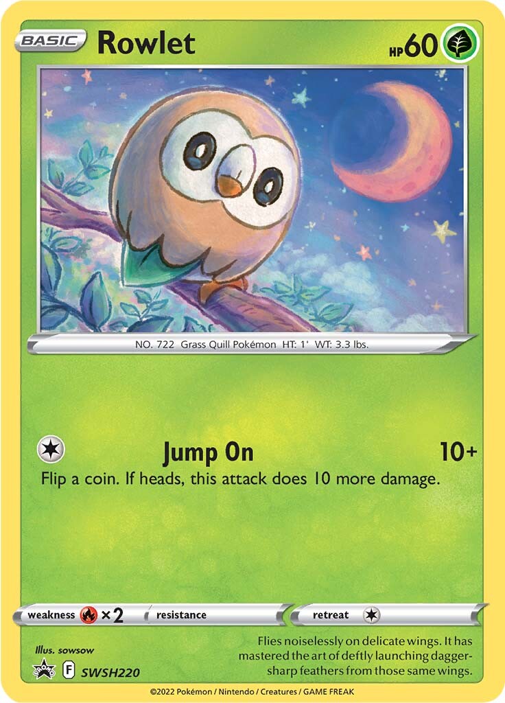 Rowlet (SWSH220) [Sword & Shield: Black Star Promos] | Arkham Games and Comics