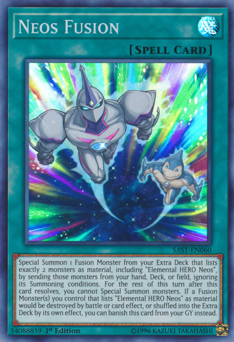 Neos Fusion [SAST-EN060] Super Rare | Arkham Games and Comics