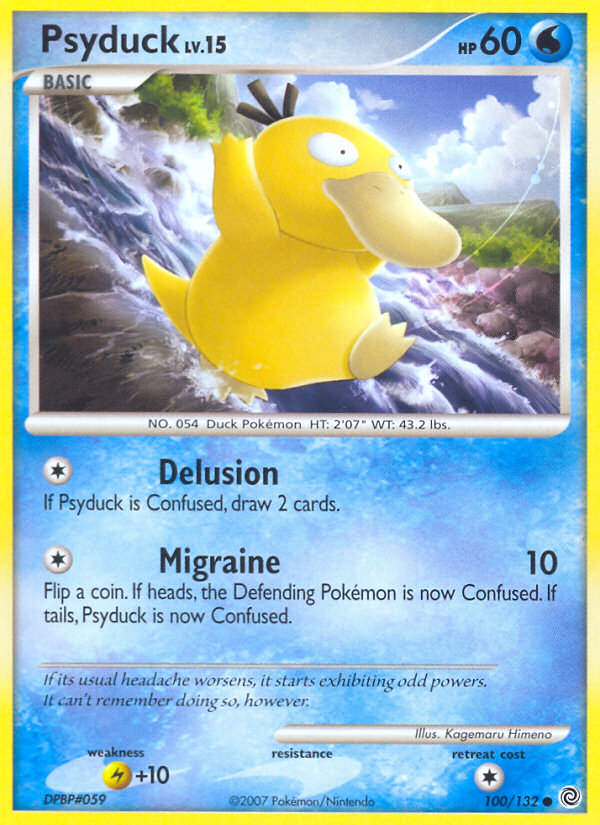 Psyduck (100/132) [Diamond & Pearl: Secret Wonders] | Arkham Games and Comics