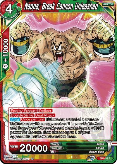 Nappa, Break Cannon Unleashed (EB1-58) [Battle Evolution Booster] | Arkham Games and Comics