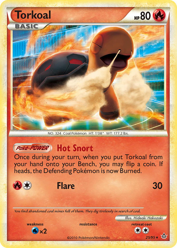 Torkoal (25/95) [HeartGold & SoulSilver: Unleashed] | Arkham Games and Comics