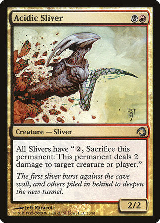 Acidic Sliver [Premium Deck Series: Slivers] | Arkham Games and Comics