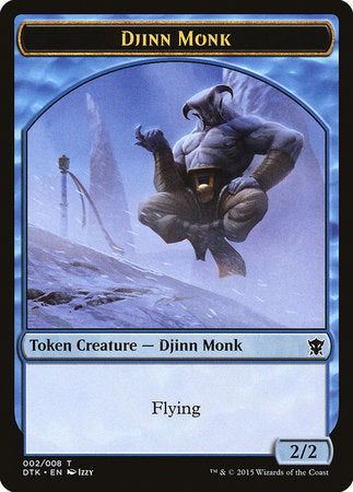 Djinn Monk Token [Dragons of Tarkir Tokens] | Arkham Games and Comics