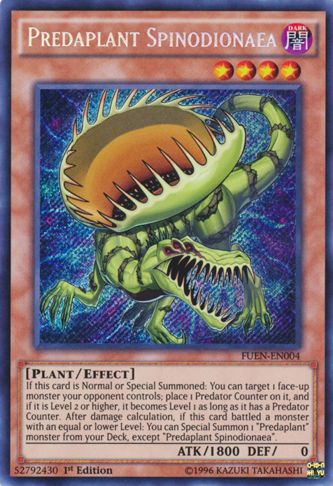 Predaplant Spinodionaea [FUEN-EN004] Secret Rare | Arkham Games and Comics