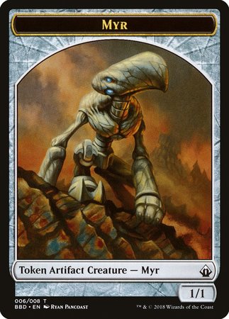 Myr Token [Battlebond Tokens] | Arkham Games and Comics