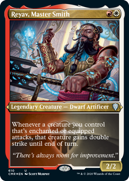 Reyav, Master Smith (Foil Etched) [Commander Legends] | Arkham Games and Comics