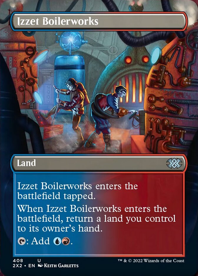 Izzet Boilerworks (Borderless Alternate Art) [Double Masters 2022] | Arkham Games and Comics