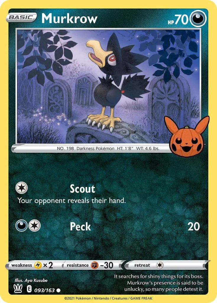 Murkrow (093/163) [Trick or Trade] | Arkham Games and Comics