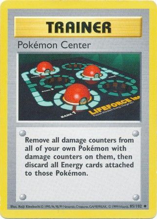 Pokemon Center (85/102) [Base Set Shadowless Unlimited] | Arkham Games and Comics