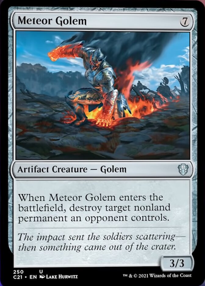 Meteor Golem [Commander 2021] | Arkham Games and Comics