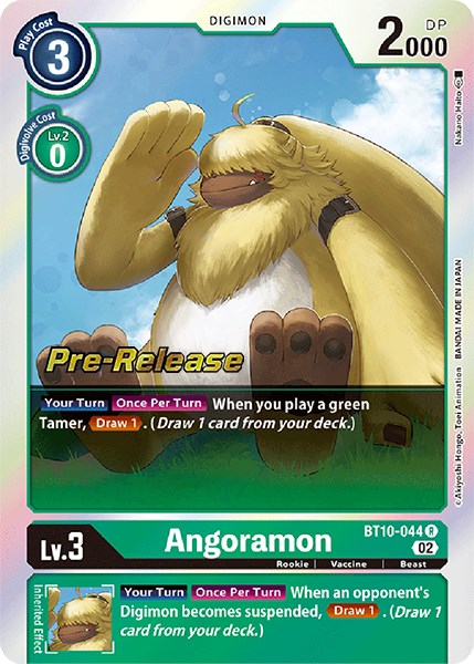 Angoramon [BT10-044] [Xros Encounter Pre-Release Cards] | Arkham Games and Comics