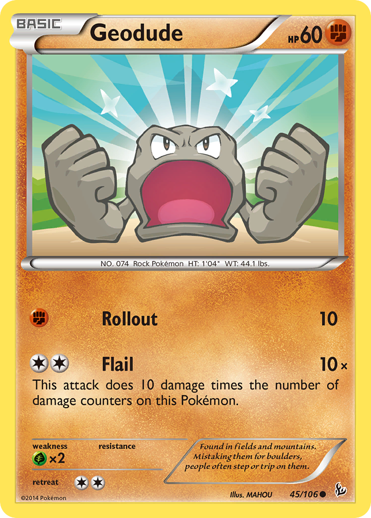 Geodude (45/106) [XY: Flashfire] | Arkham Games and Comics