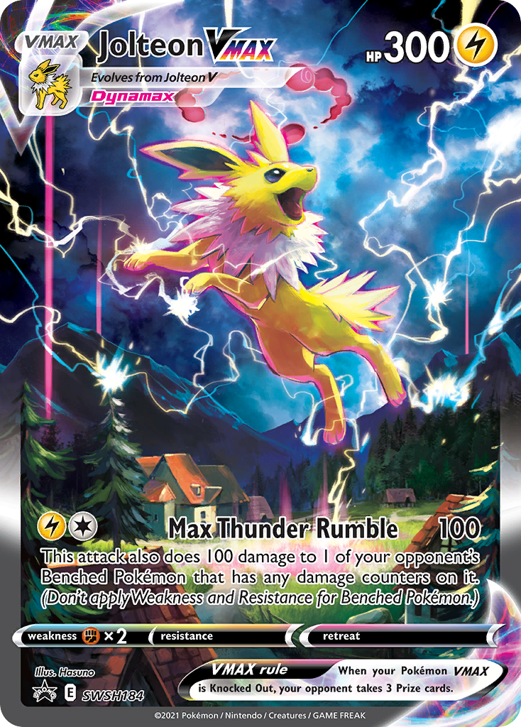 Jolteon VMAX (SWSH184) (Jumbo Card) [Sword & Shield: Black Star Promos] | Arkham Games and Comics