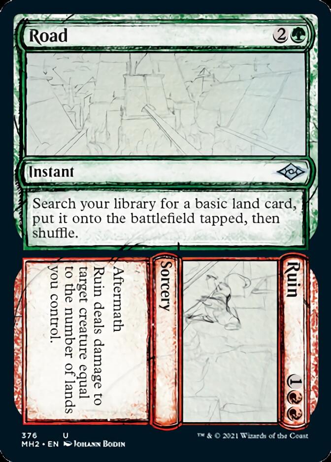 Road // Ruin (Sketch) [Modern Horizons 2] | Arkham Games and Comics