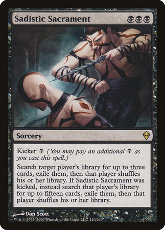 Sadistic Sacrament [Zendikar] | Arkham Games and Comics