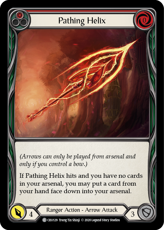 Pathing Helix (Red) [CRU129] (Crucible of War)  1st Edition Rainbow Foil | Arkham Games and Comics