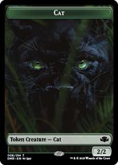 Zombie // Cat (008) Double-Sided Token [Dominaria Remastered Tokens] | Arkham Games and Comics