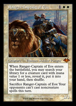 Ranger-Captain of Eos (Retro Foil Etched) [Modern Horizons 2] | Arkham Games and Comics