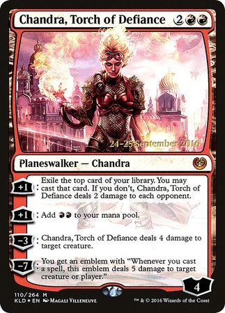 Chandra, Torch of Defiance [Kaladesh Promos] | Arkham Games and Comics