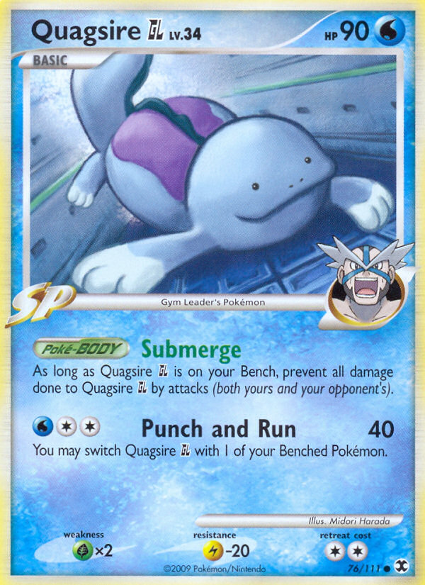 Quagsire GL (76/111) [Platinum: Rising Rivals] | Arkham Games and Comics