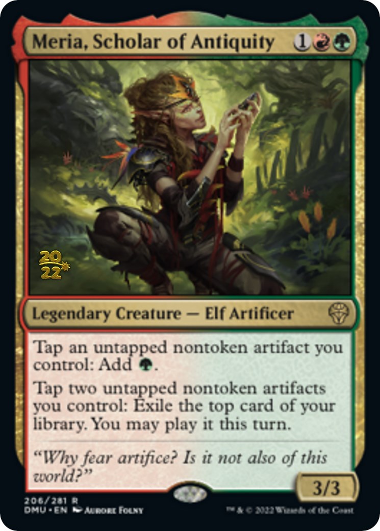 Meria, Scholar of Antiquity [Dominaria United Prerelease Promos] | Arkham Games and Comics