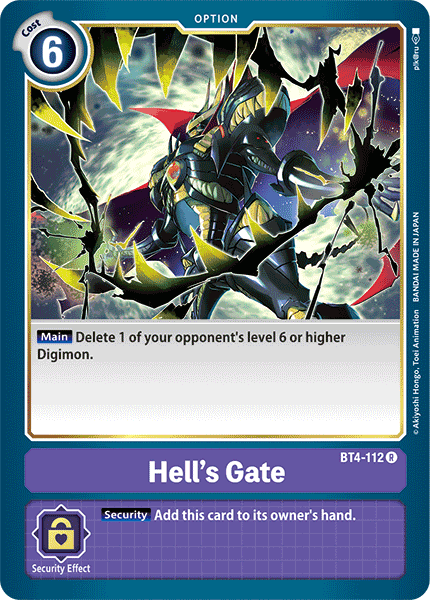 Hell's Gate [BT4-112] [Great Legend] | Arkham Games and Comics