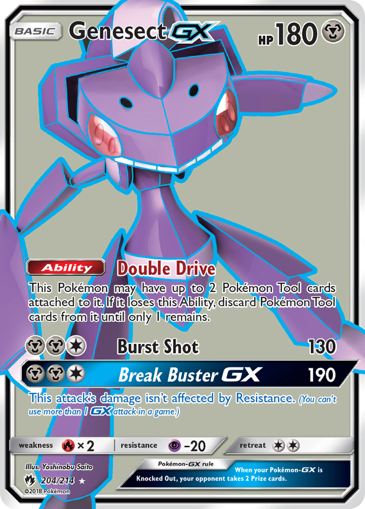 Genesect GX (204/214) [Sun & Moon: Lost Thunder] | Arkham Games and Comics