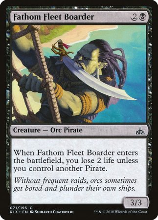 Fathom Fleet Boarder [Rivals of Ixalan] | Arkham Games and Comics