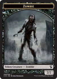 Zombie // Angel Double-sided Token [Commander 2018 Tokens] | Arkham Games and Comics