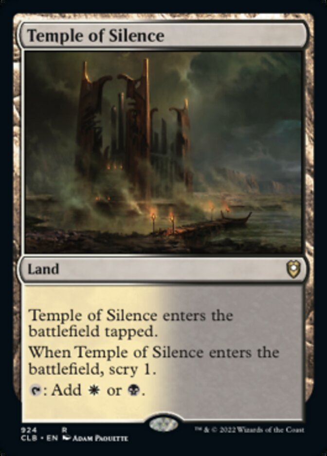 Temple of Silence [Commander Legends: Battle for Baldur's Gate] | Arkham Games and Comics