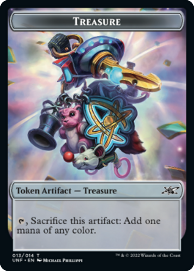 Teddy Bear // Treasure (013) Double-sided Token [Unfinity Tokens] | Arkham Games and Comics