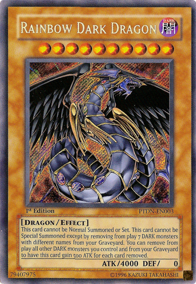 Rainbow Dark Dragon [PTDN-EN003] Secret Rare | Arkham Games and Comics