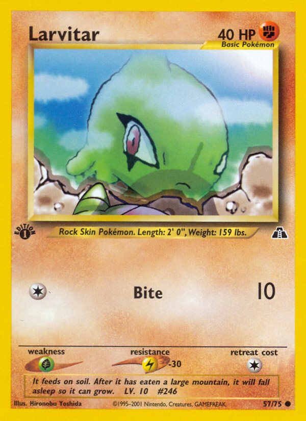 Larvitar (57/75) [Neo Discovery 1st Edition] | Arkham Games and Comics
