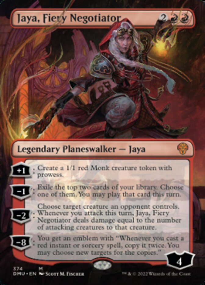 Jaya, Fiery Negotiator (Borderless) [Dominaria United] | Arkham Games and Comics