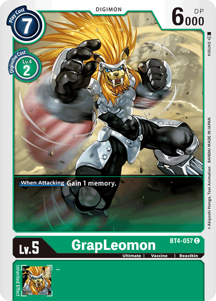 GrapLeomon [BT4-057] [Great Legend] | Arkham Games and Comics