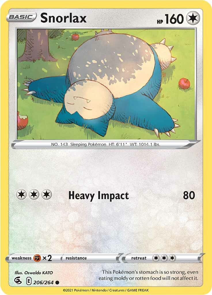 Snorlax (206/264) [Sword & Shield: Fusion Strike] | Arkham Games and Comics