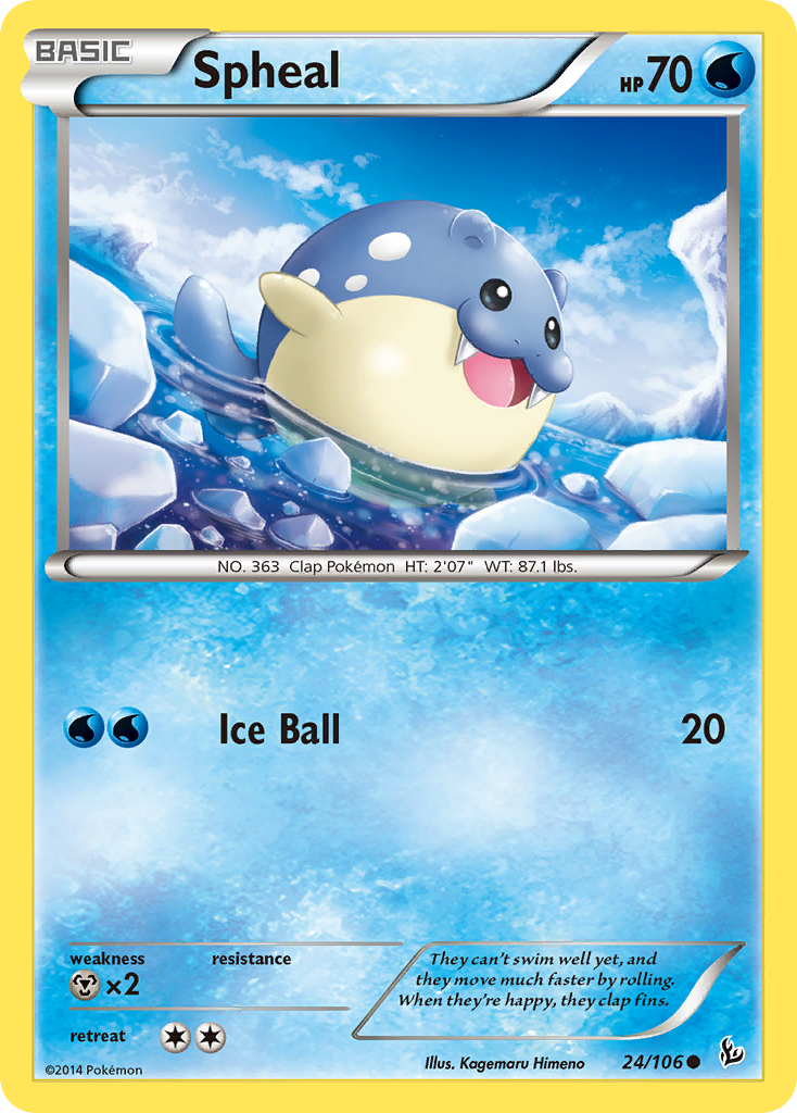 Spheal (24/106) [XY: Flashfire] | Arkham Games and Comics