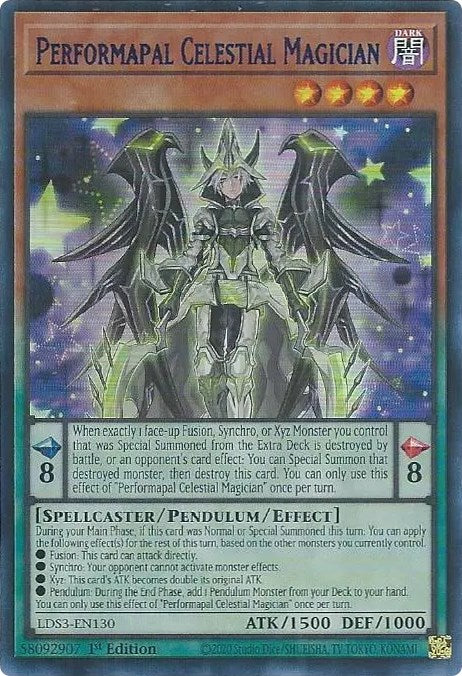 Performapal Celestial Magician (Blue) [LDS3-EN130] Ultra Rare | Arkham Games and Comics