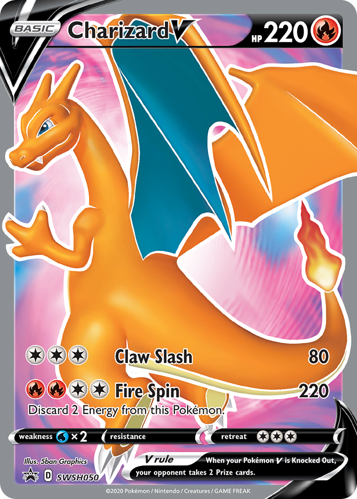 Charizard V (SWSH050) [Sword & Shield: Black Star Promos] | Arkham Games and Comics